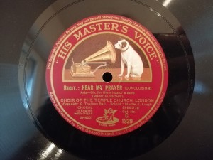 Hear My Prayer (Mendelssohn) HMV C1329 12"