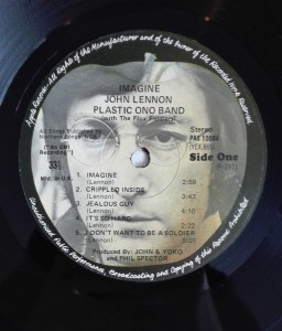 John Lennon Imagine LP PAS10004 Good