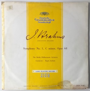 Symphony No. 1 C-minor Opus 68 LP DGM18182 BDB