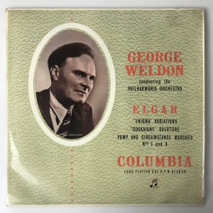 Georg Weldon ELGAR Enigma, Cockaigne, Marches LP 33SX1024 BDB