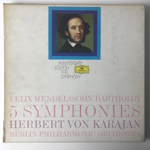 Karajan/Felix Mendelssohn/5 Symphonies 4xLP box 2720068 BDB