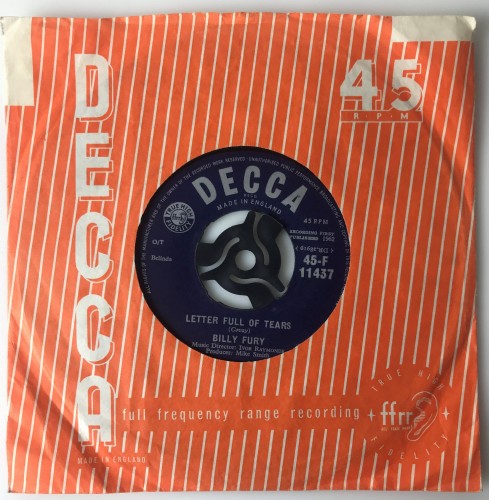 45F11437a Billy Fury Letter Full Of Tears  Magic Eyes (1).JPG
