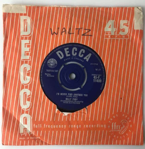 45F11409 Billy Fury I'd Never Find Another You  Sleepless Nights (2).JPG