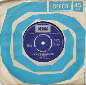 John Miles: Putting my new song together F13627