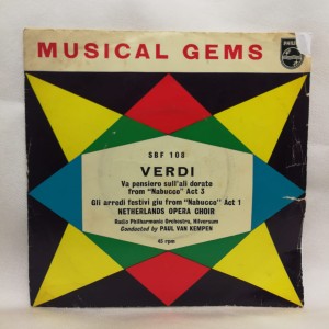 Musical Gems - Verdi Giuseppe Verdi, Netherlands Opera Choir SP SBF108 FAIR