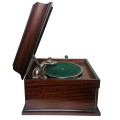 Gramofon biurkowy na korbę ODEON