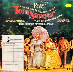 Tom Sawyer Motion Picture Soundtrack LP UAS29469 EX