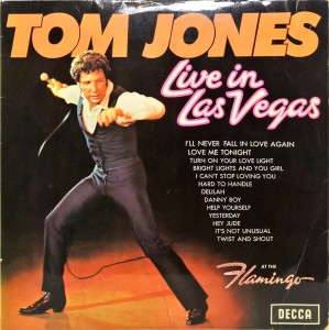 Tom Jones Live In Las Vegas LP SKL5032 good 