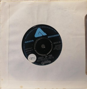Crazy On You Heart SP ARISTA86 VG