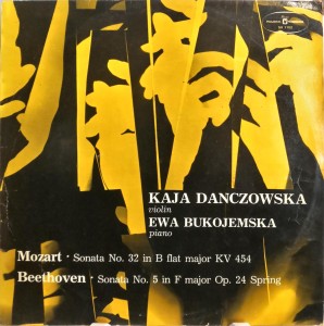 Danczowska Bukojemska Mozart Beethoven LP SX1102 VG