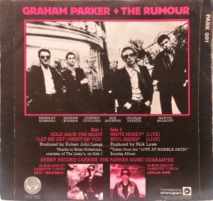 Graham Parker Hold Back The Night SP PARK001 VG