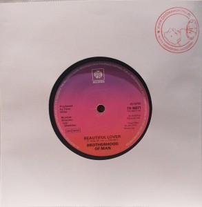 Brotherhood Of Man Beautiful Lover SP 7N46071 good