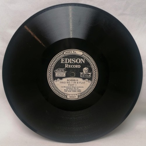 Trio No. 1 in B Flat - Part 1, 2 80898 Edison Record