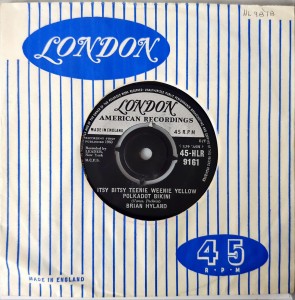 Brian Hyland Itsy Bitsy Teenie Weenie Yellow Polkadot Bikini LP HLR9161 Good