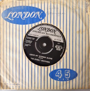 The Everly Brothers Like Strangers / Leave My Woman Alone SP HLA9250 Good