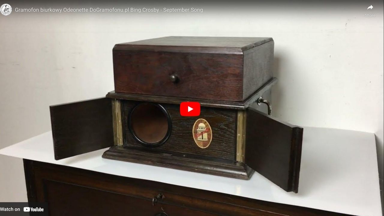 Gramofon biurkowy Odeonette